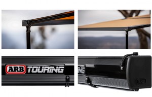 ARB markíza Black Edition Aluminium Awning 2500 x 2500 mm