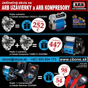 Akcia od ARB 4x4 ACCESSORIES na ARB UZ&Aacute;VIERKY a ARB KOMPRESORY