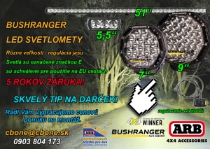 Bushranger led svetlomety – skvelý tip na darček!